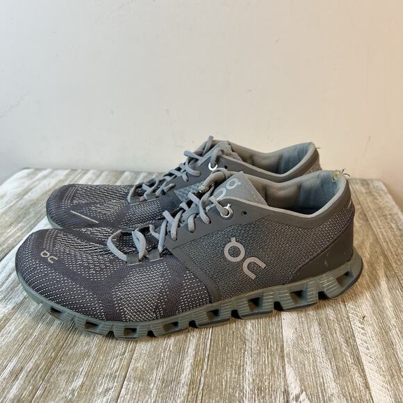 On Cloud X Womens Rock Sea Gray Athletic Running Shoes Size 9.5 - Picture 1 of 14